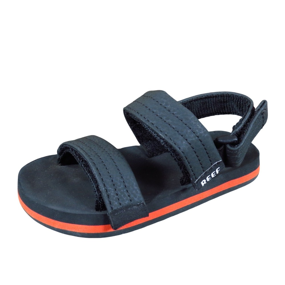 Reef Little Ahi Convertible Toddler Sandals Size 8 Water Beach Black Red
